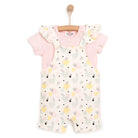 HelloBaby Basic Girl Hearts Patterned Overall - Light Pink - ebebek - Black Friday