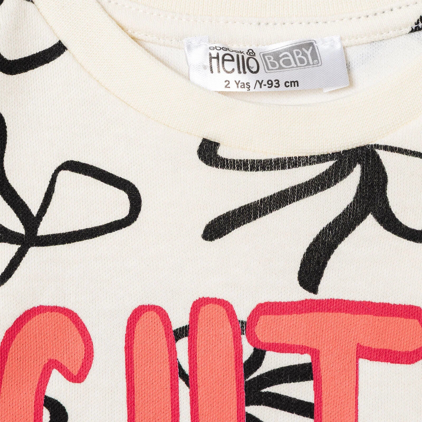 HelloBaby Jogging Set - Ecru Printed - ebebek - Black Friday