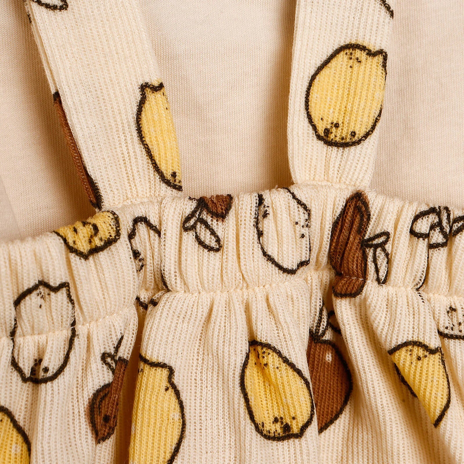 Newborn Bebbek Fruits Printed Dress - Ecru - ebebek - Black Friday