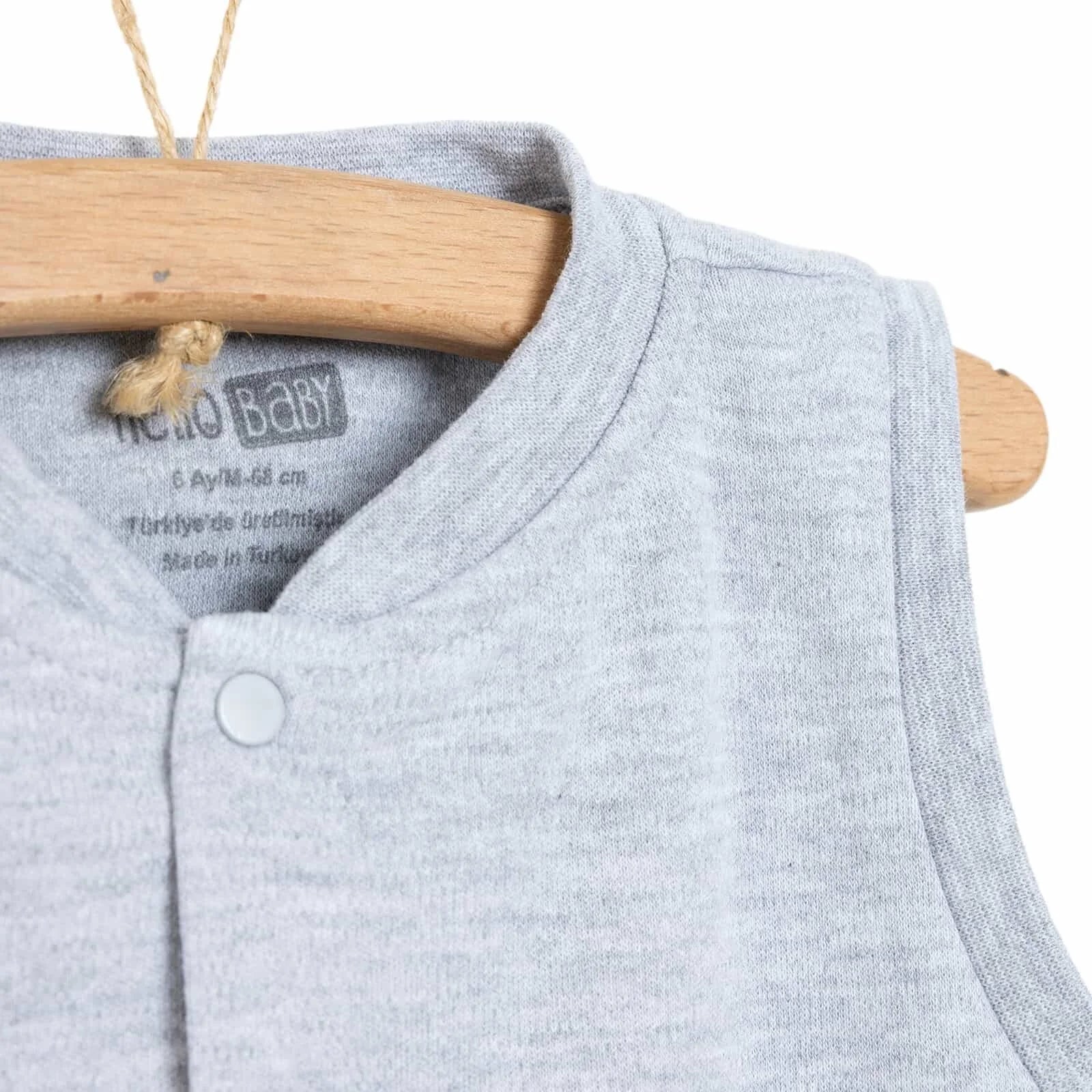 HelloBaby Basic Ribbed Vest - Grey Melange - ebebek - Black Friday