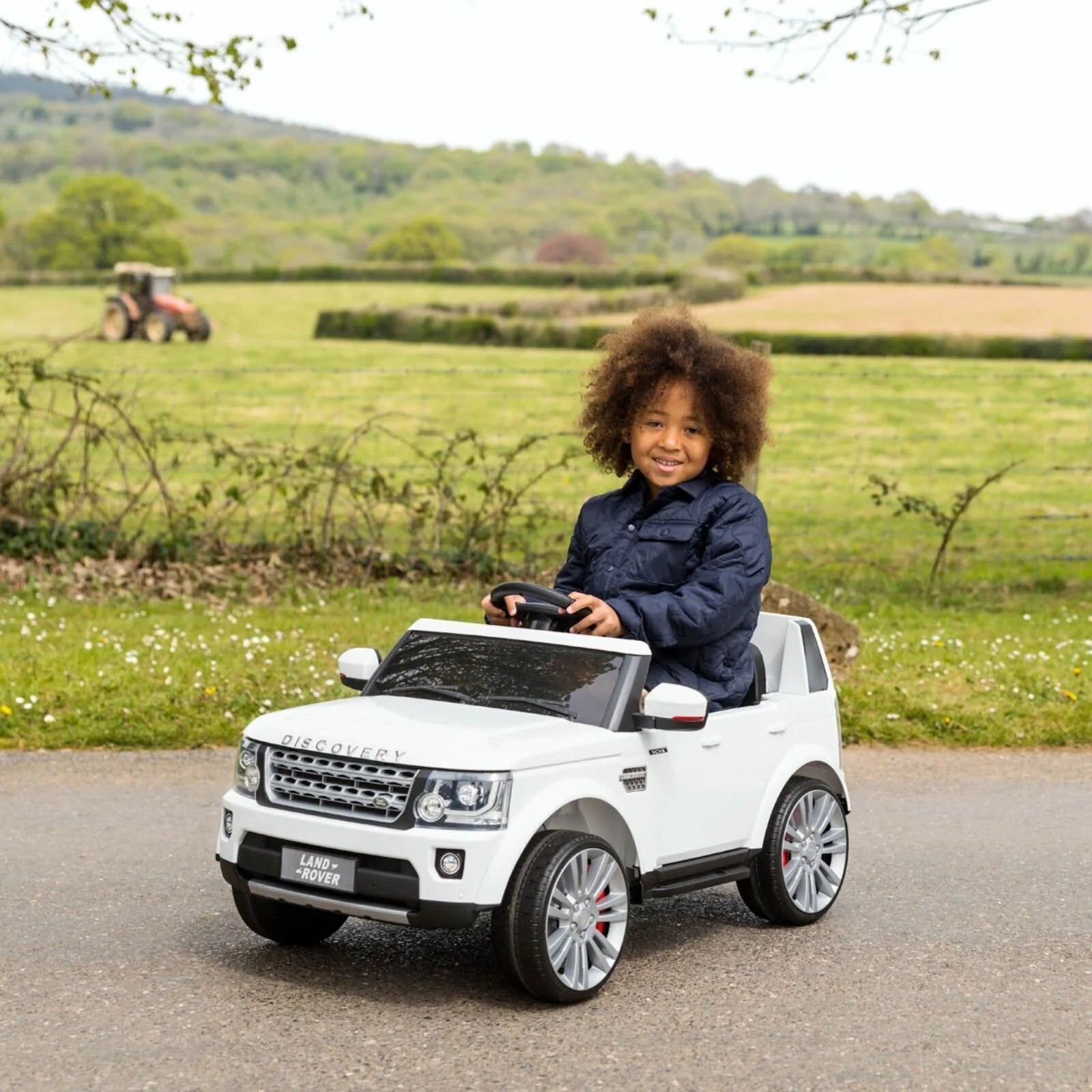 Xootz Landrover Discovery 12V Ride On Lithium - White - ebebek - Black Friday