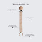 BIBS Soother Clip Ribbon - Blush - ebebek - Black Friday