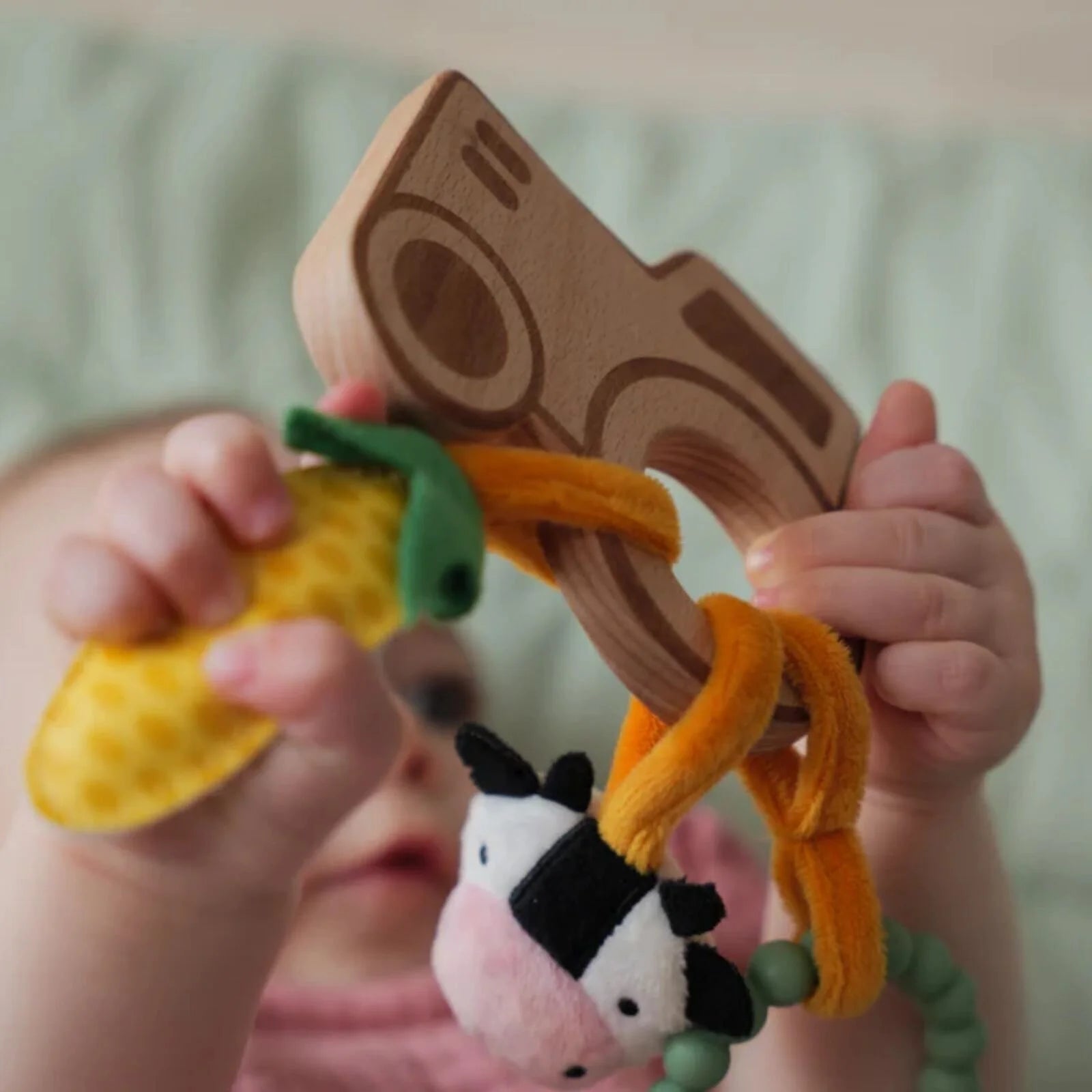 Little Big Friends Wooden Rattle - Farm - ebebek - Black Friday