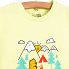 HelloBaby Basic Camp Printed Tshirt - Pistachio Green - ebebek - Black Friday