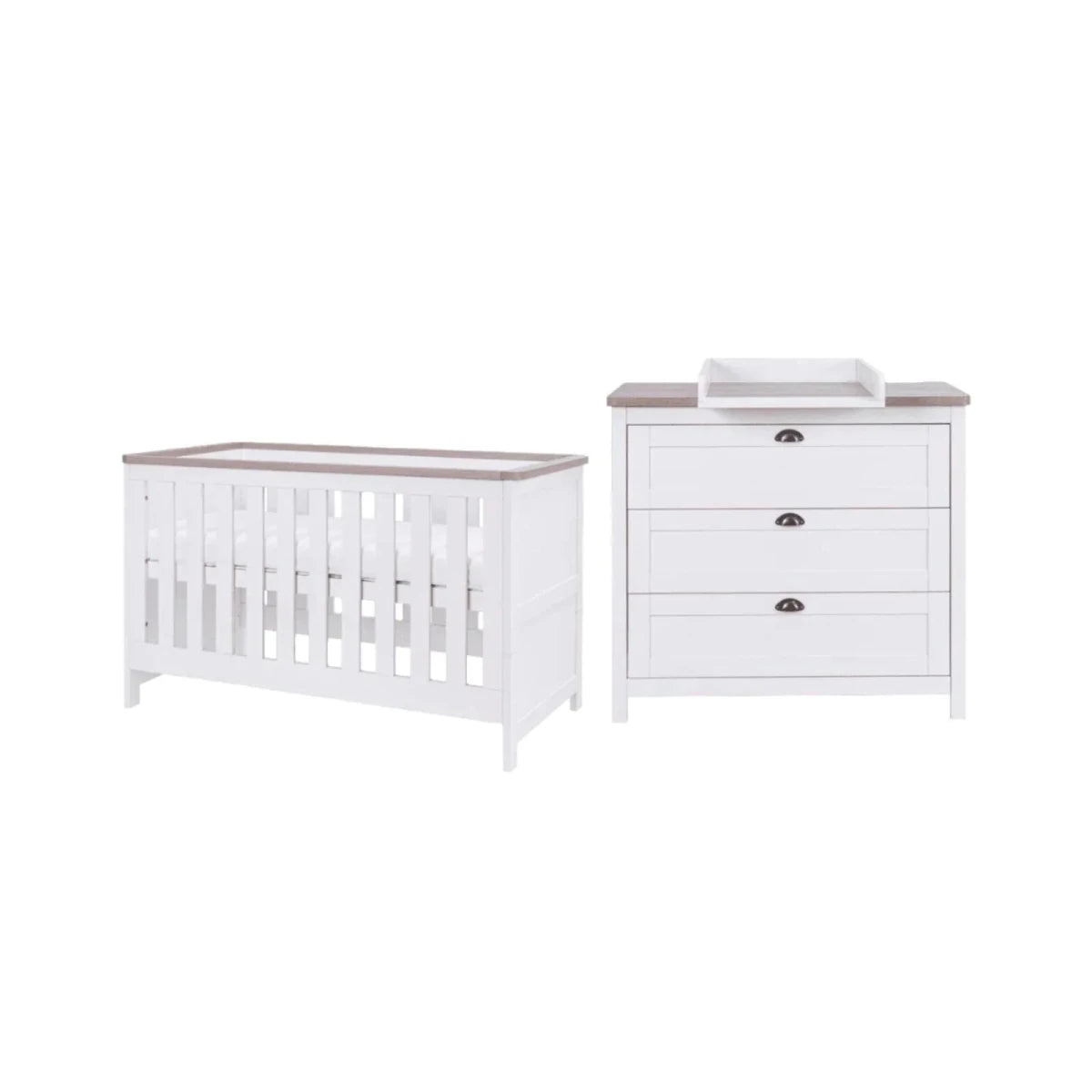 Tutti Bambini Verona 2 pcs Room Set - White/Oak White/Oak - ebebek