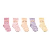 Baby Girl 5 - Pack Ankle Socks Polka Dot Print - Pink Pink - ebebek