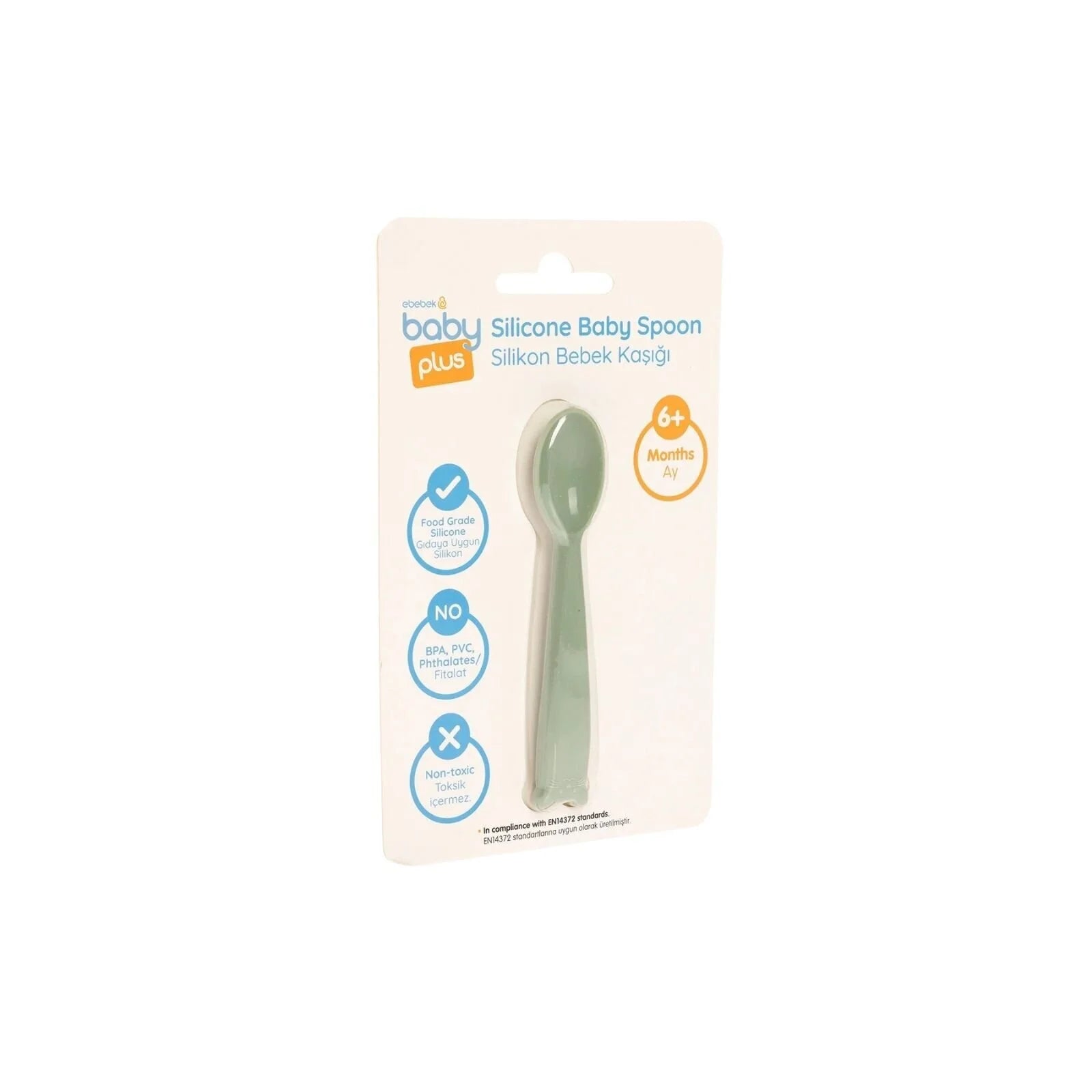 baby plus Silicone Spoon - Green - ebebek - Black Friday