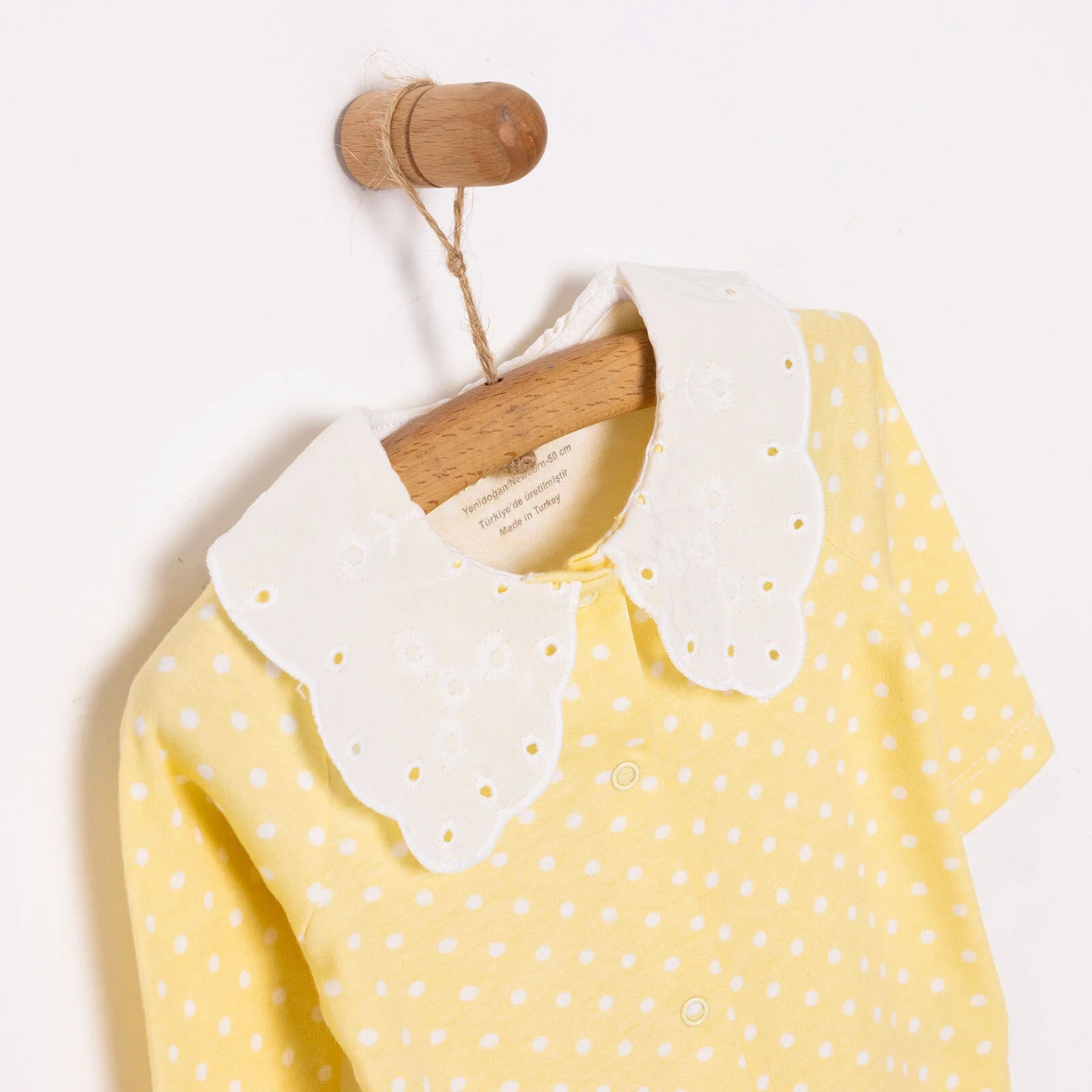 HelloBaby Newborn Girl Footed Jumpsuit - Yellow - ebebek - Black Friday