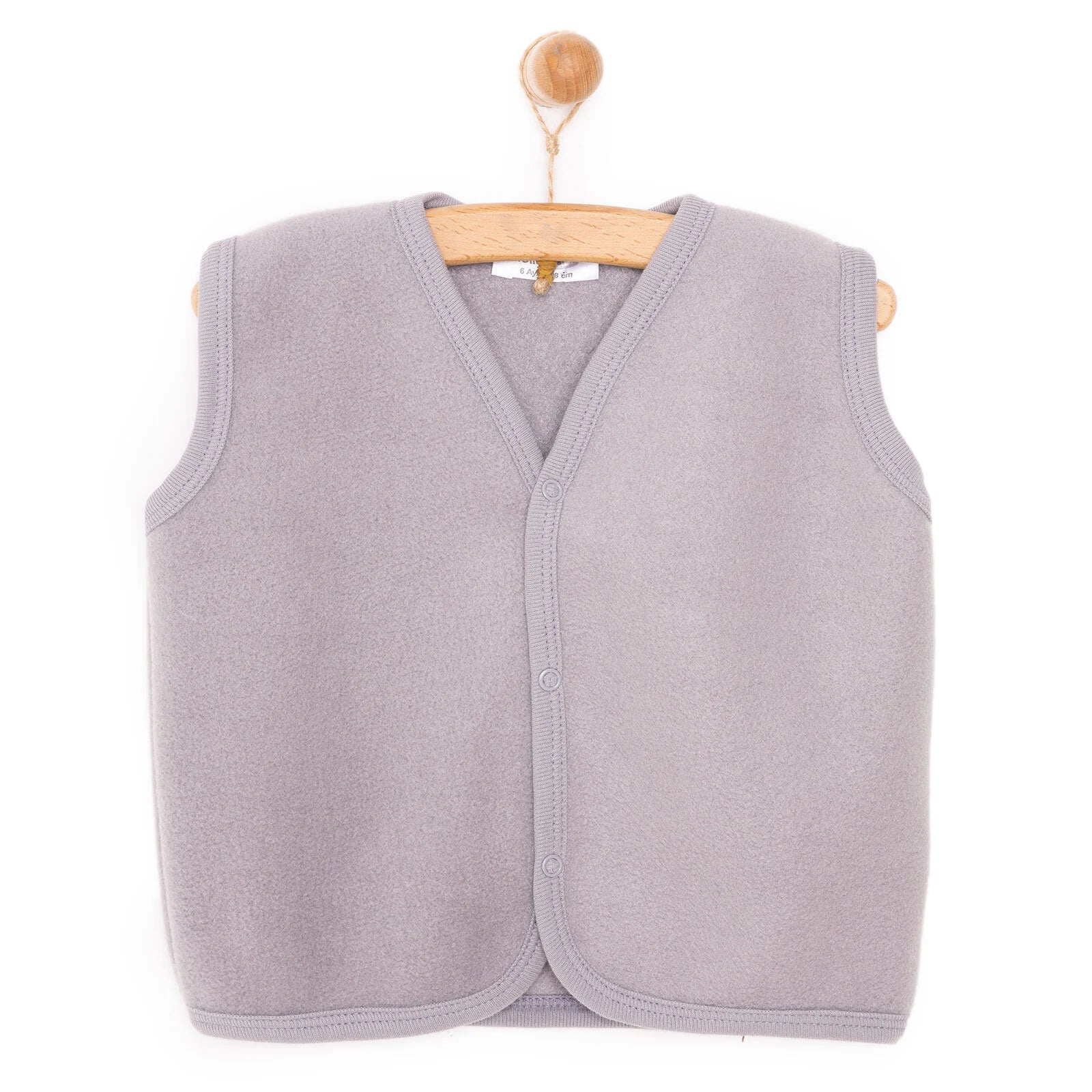 HelloBaby Basic Fleece Vest - Grey - ebebek - Black Friday