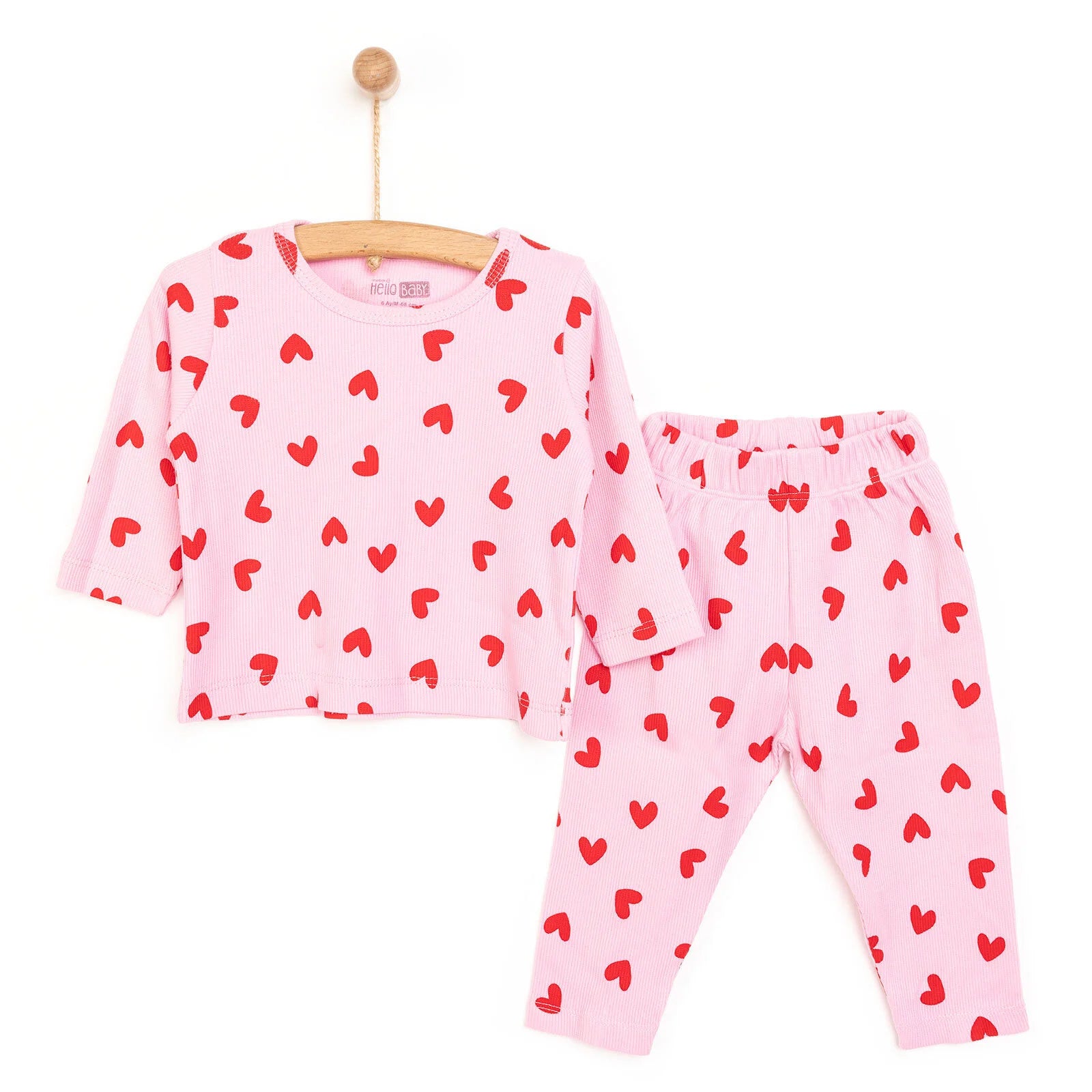 HelloBaaby Baby Girl Long sleeve Pyjamas Set - Pink - ebebek - Black Friday