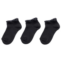 HelloBaby Baby Girl Socks 3 pcs - Black Black - ebebek