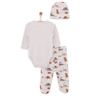 HelloBaby Boy Body - Footed Bottom - Hat - Grey - ebebek - Black Friday