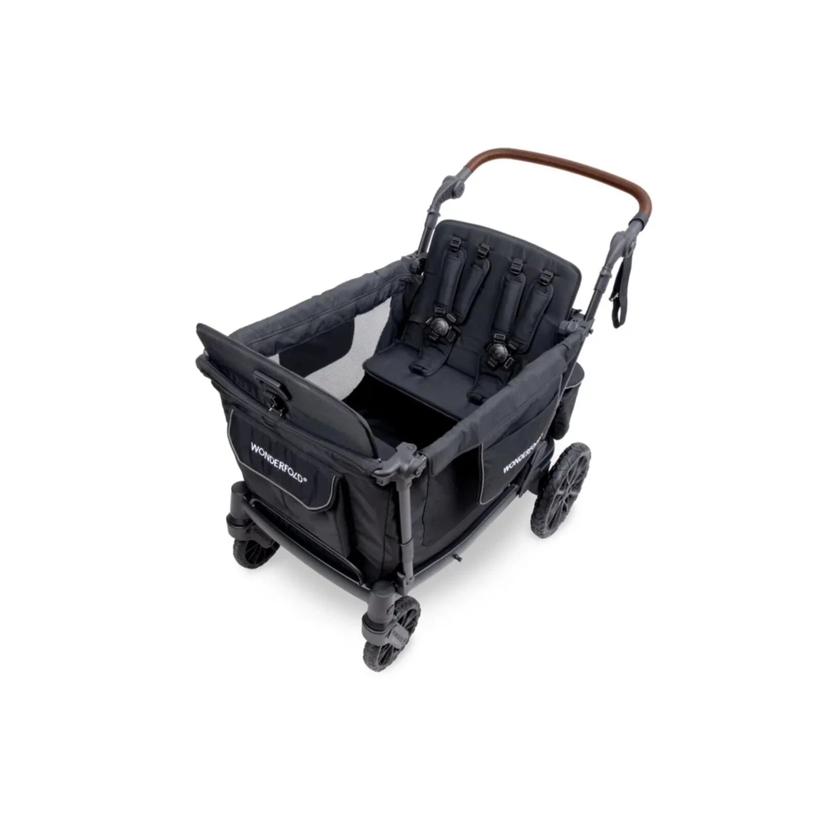 Wonderfold L4 Quad Stroller Wagon - Black - ebebek - Black Friday