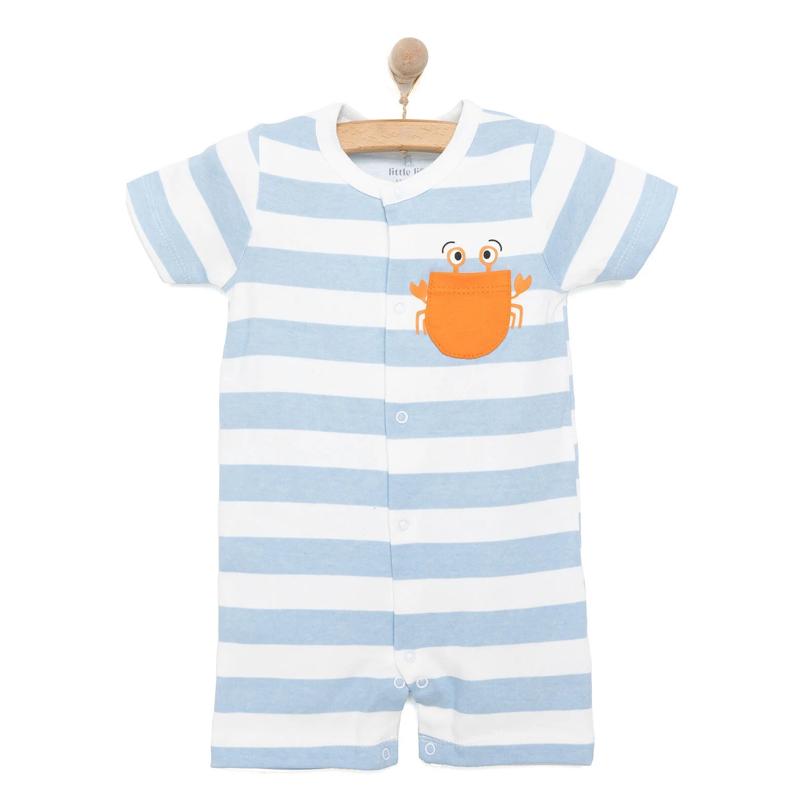 Little Life Newborn Boy Short Jumpsuit - Light Blue - ebebek - Black Friday