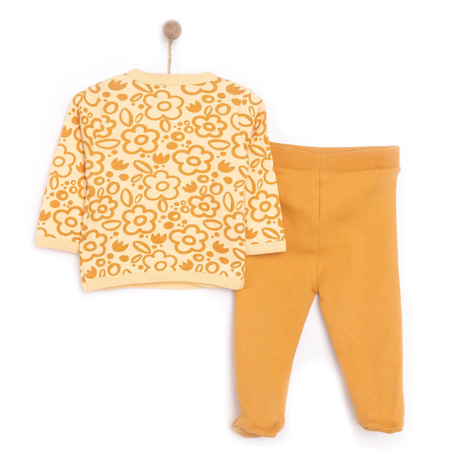 HelloBaby Girl Wrapover Top - Footed Bottom - Salmon - ebebek - Black Friday