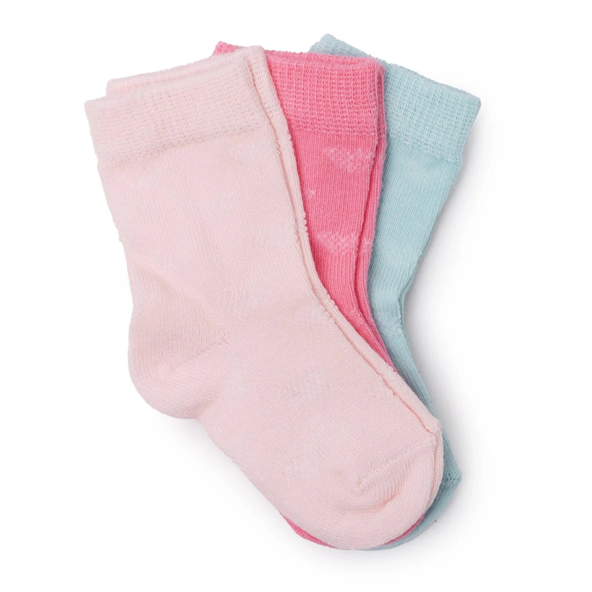 Baby Girl 3 - Pack Ankle Socks - Pink Pink - ebebek