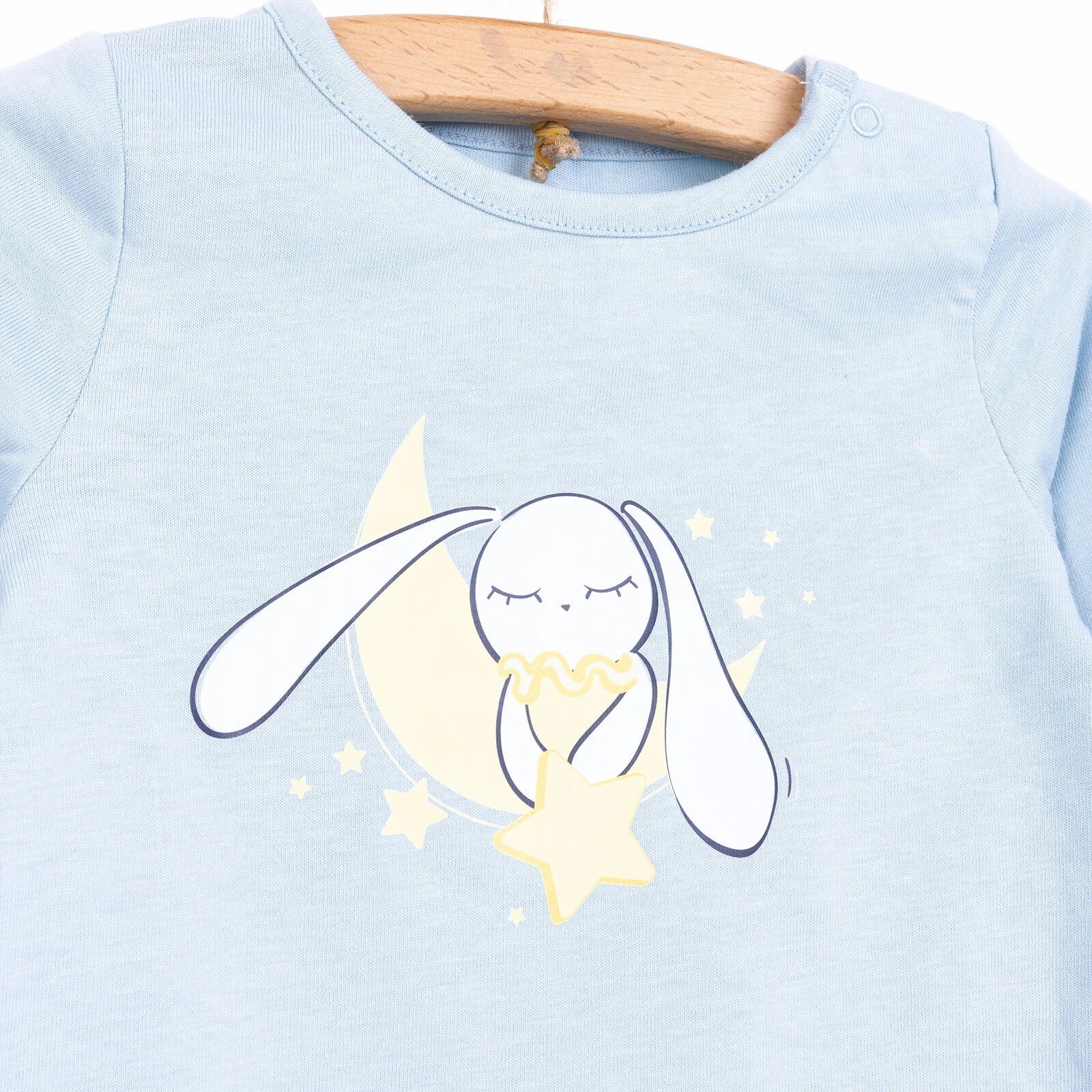 HelloBaby Baby Boy Long Sleeve Pyjamas Set - Light Blue - ebebek - Black Friday