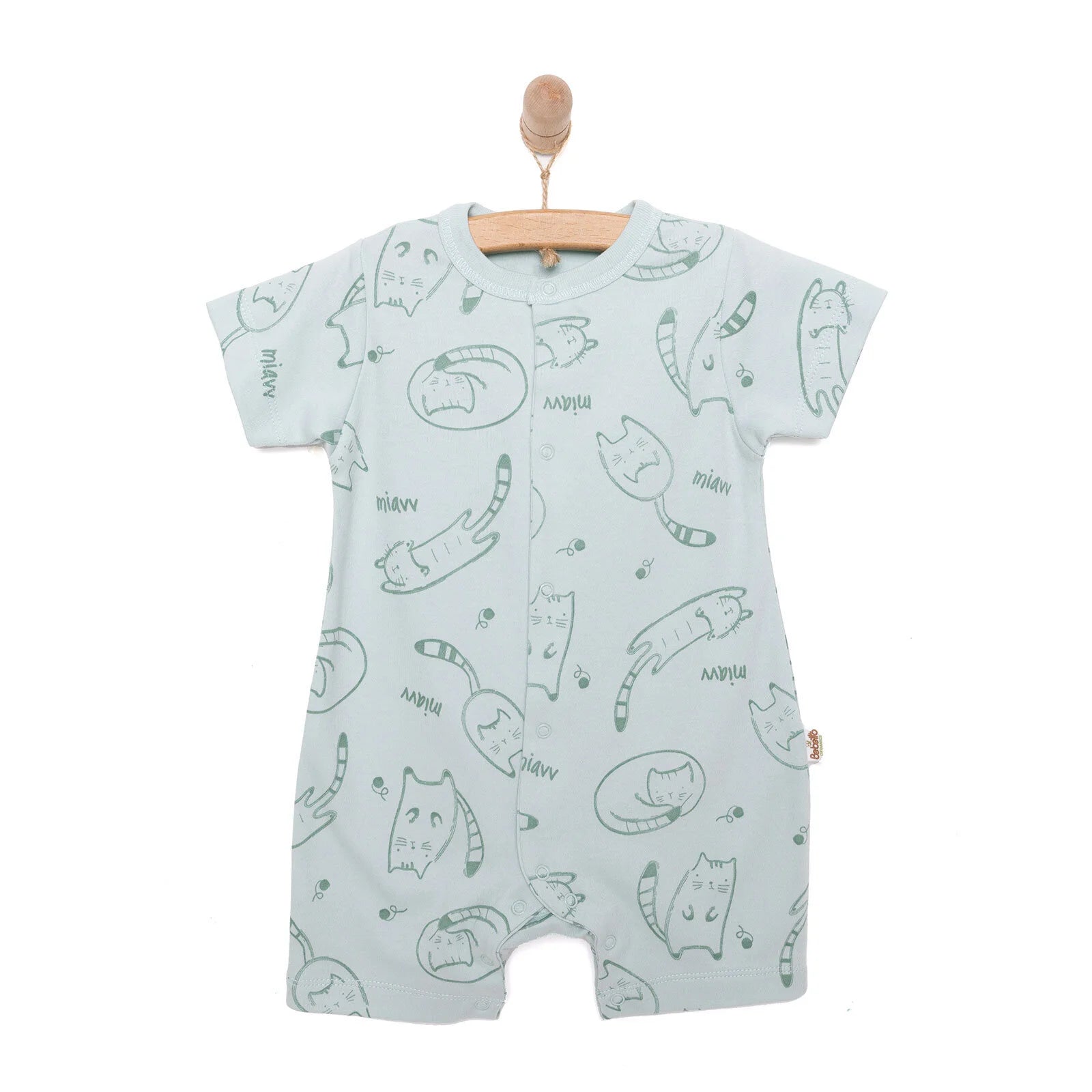 Bebetto Newborn Short Overalls - Green - ebebek - Black Friday