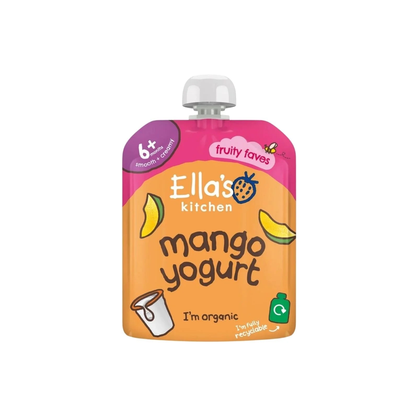 Ella's Kitchen Organic Mango Greek Style Yoghurt Baby Food Pouch 6+ months 90g - ebebek - Black Friday