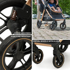 Kinderkraft Esme 3 - in - 1 Travel System with Mink Pro Car Seat - Sand Beige Sand Beige - ebebek - Christmas