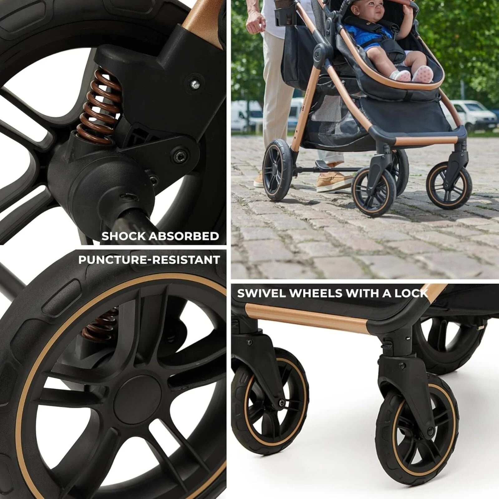 Kinderkraft Esme 3 - in - 1 Travel System with Mink Pro Car Seat - Sand Beige Sand Beige - ebebek - Christmas