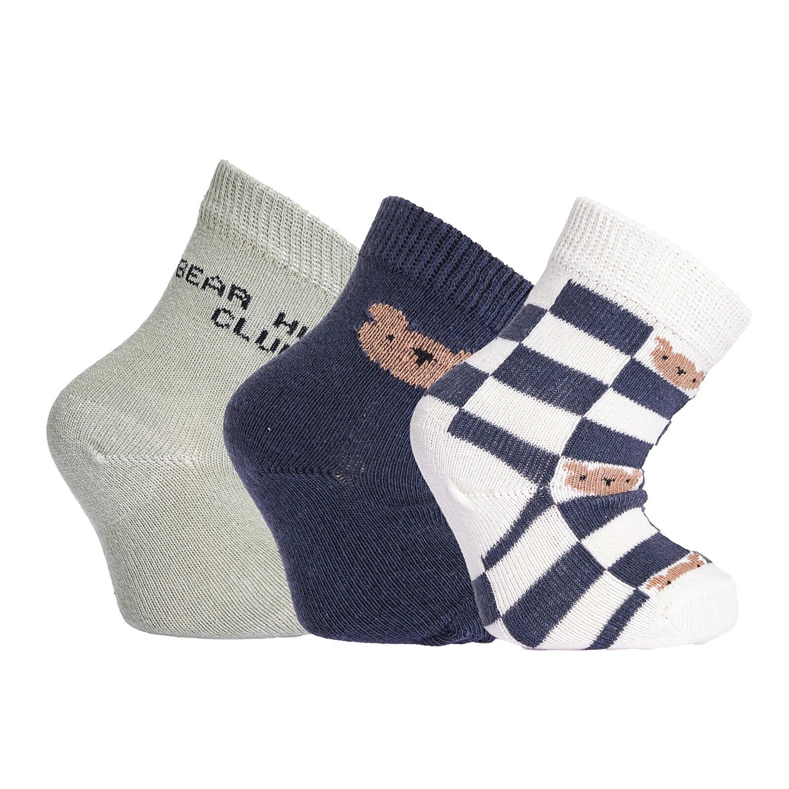 HelloBaby Baby Boy Pack of 3 Socks - Grey - ebebek - Black Friday