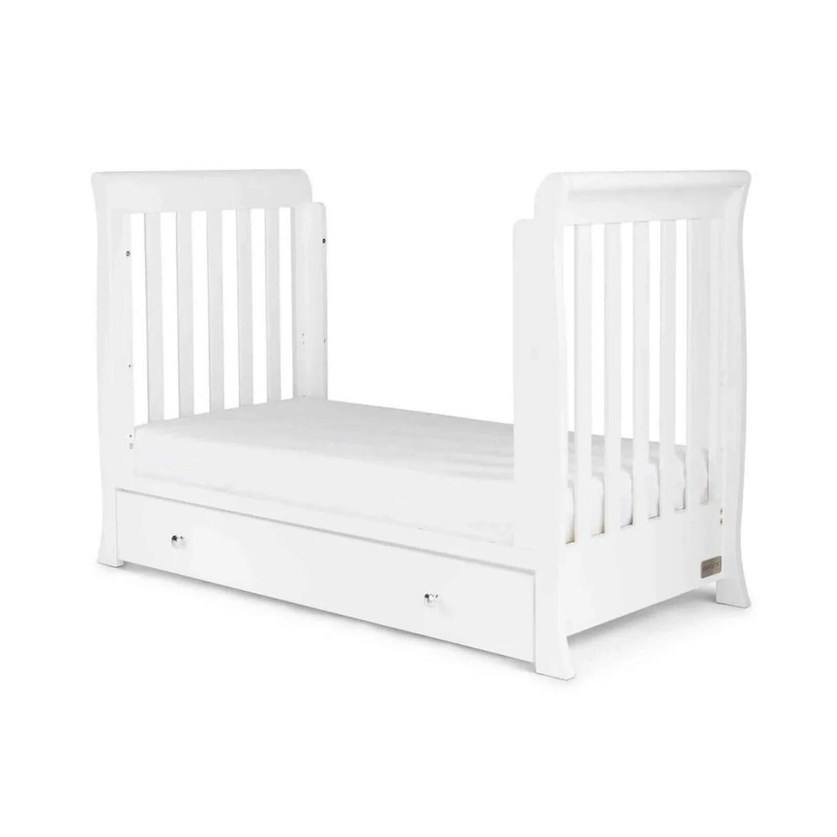 Ickle Bubba Snowdon Mini Cot Bed White - Premium Pocket Sprung Mattress - ebebek - Black Friday