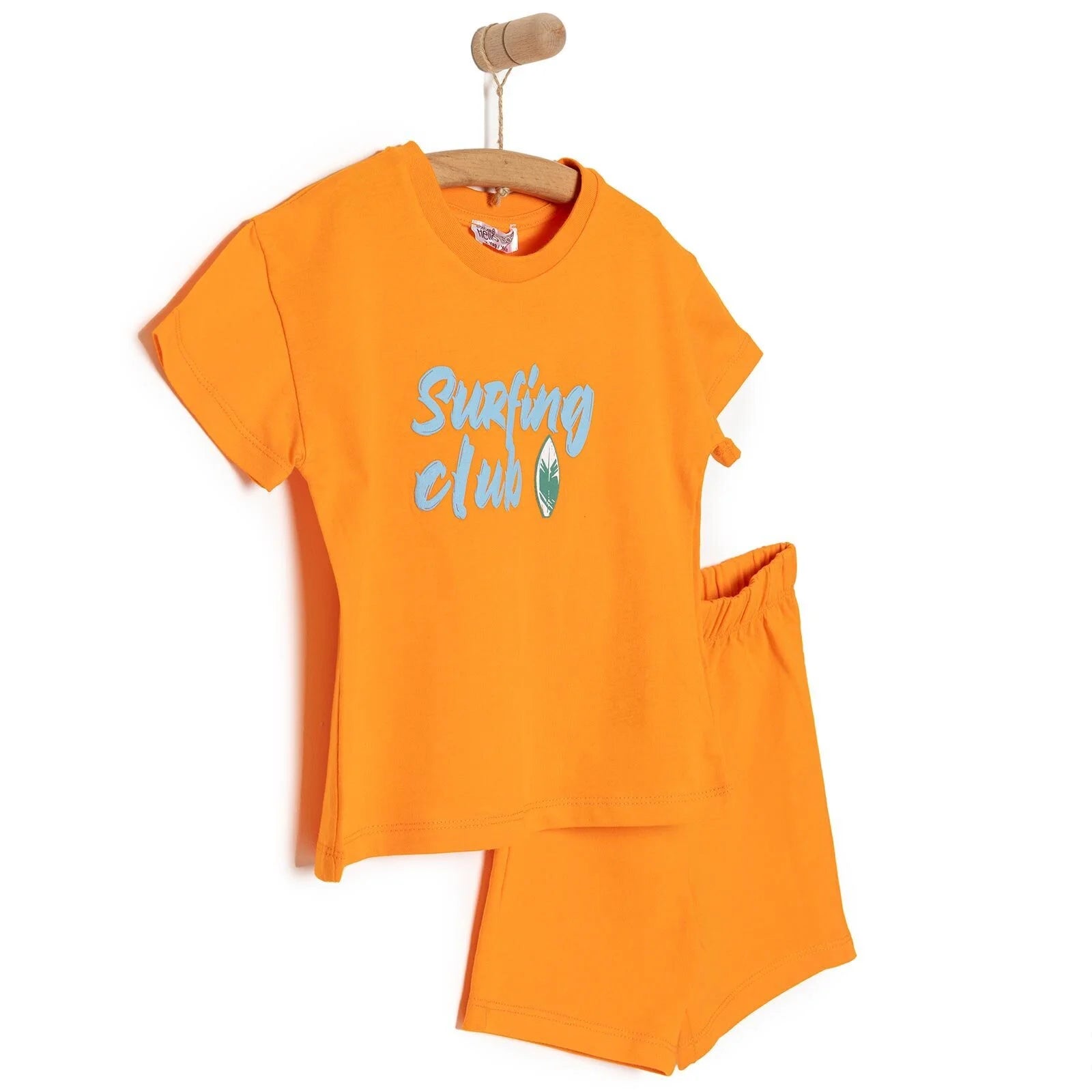 HelloBaby Motto Boy T-shirt & Short - Orange - ebebek - Black Friday