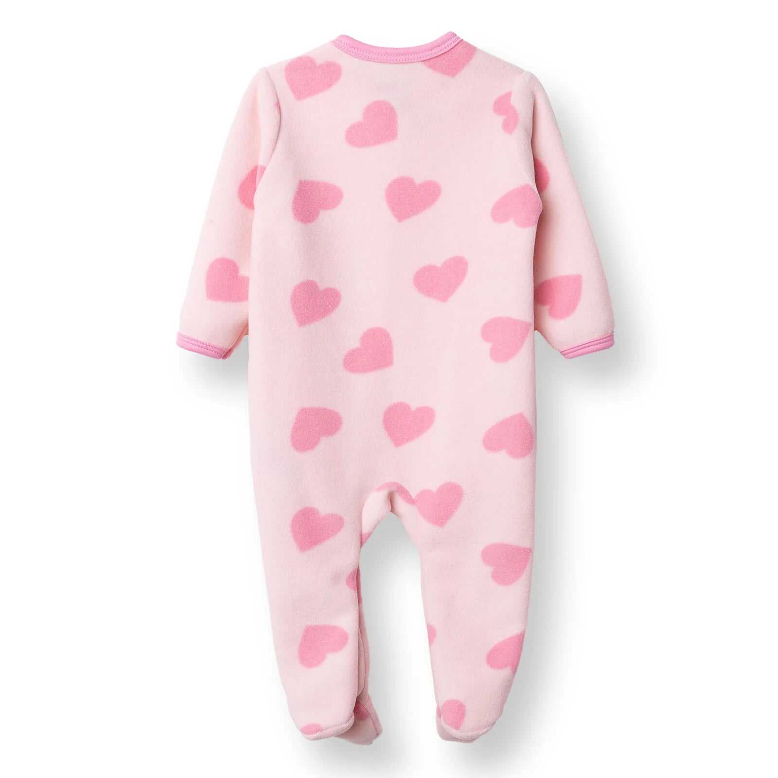 HelloBaby Newborn Polar Footed Jumpsuit - Pink Printed - ebebek - Black Friday