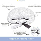 Hippychick Feeding Pillow - Animal Friends Grey - ebebek - Black Friday