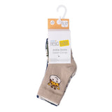 Baby Boy 5 - Pack Ankle Socks Animal Print - Brown Brown - ebebek
