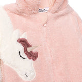 Midimod Newborn Welsoft Footed Jumpsuit - Light Pink Light Pink - ebebek