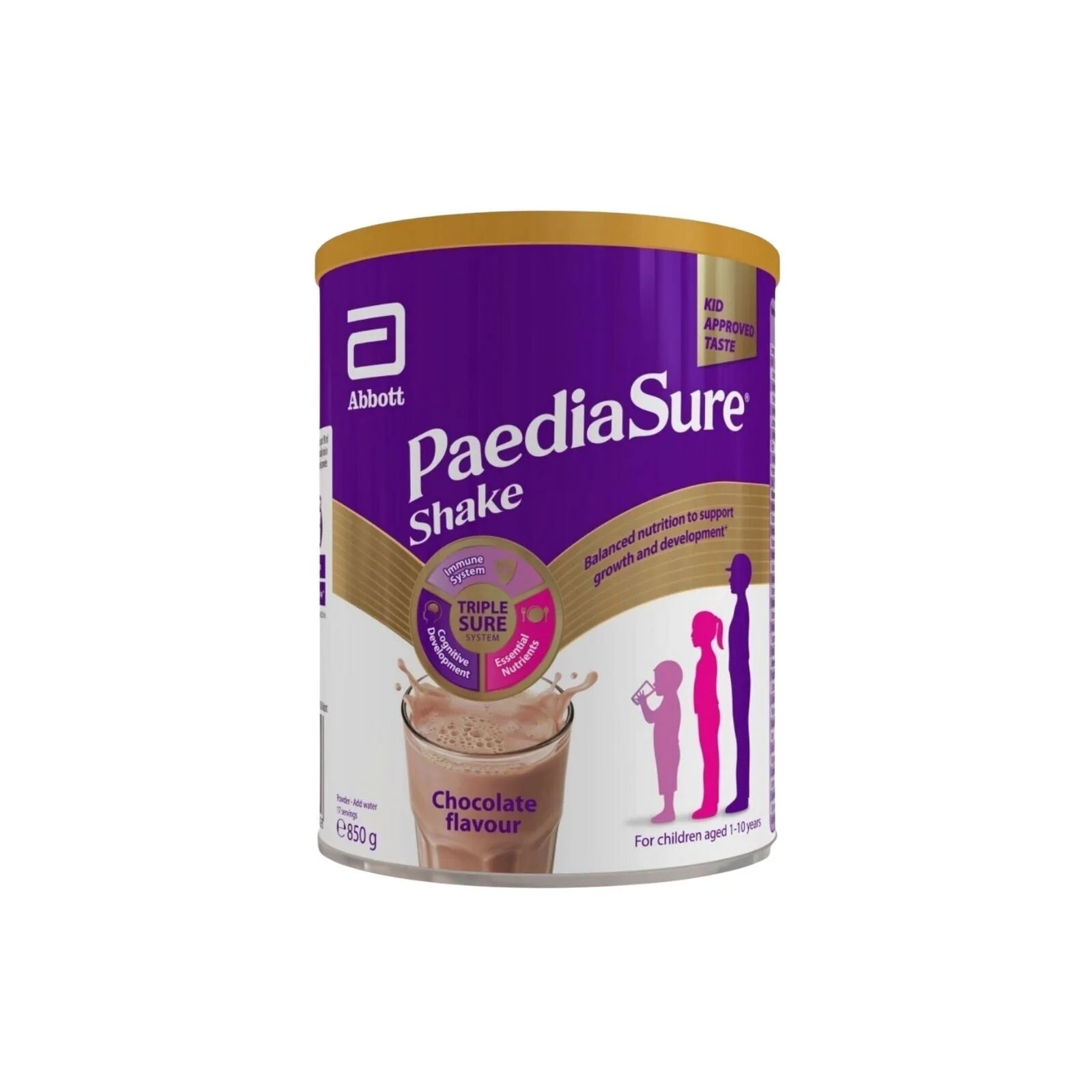 PaediaSure Shake Chocolate Flavoured Nutritional Supplement Powder for Kids 850g - ebebek - Black Friday