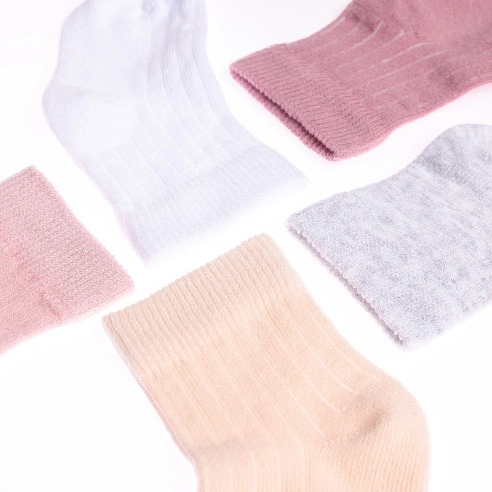 HelloBaby Baby Girl Socks 5 Pcs - Light Rose - ebebek - Black Friday