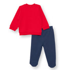 HelloBaby My First Christmas Newborn Boy Sweatshirt - Footed Bottom - Red - ebebek - Black Friday