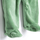 HelloBaby Boy Velvet Footed Jumpsuit - Green - ebebek - Black Friday