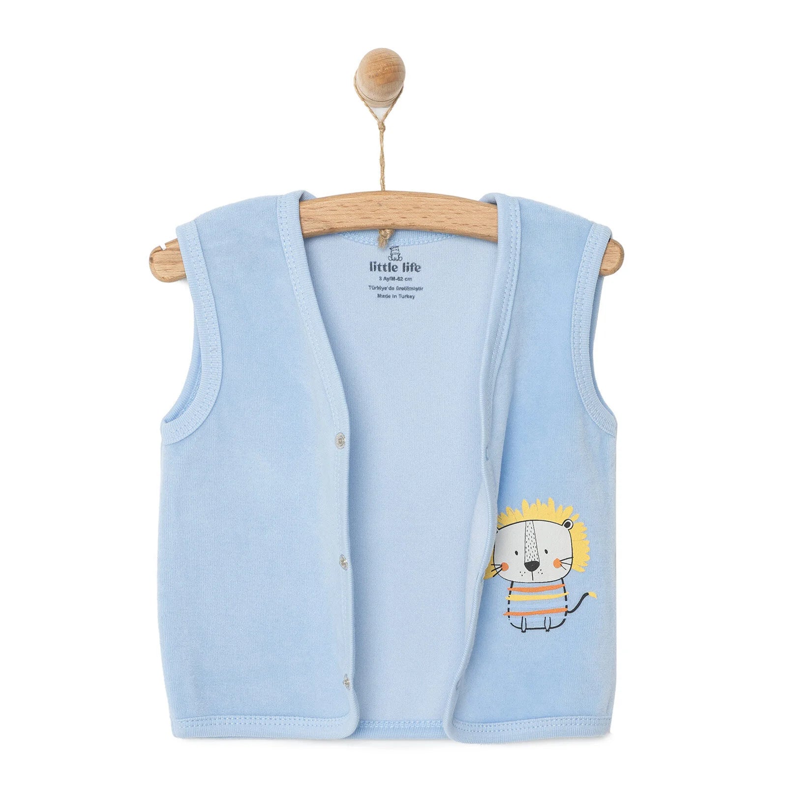 Little Life Newborn Boy Velvet Vest - Blue - ebebek - Black Friday