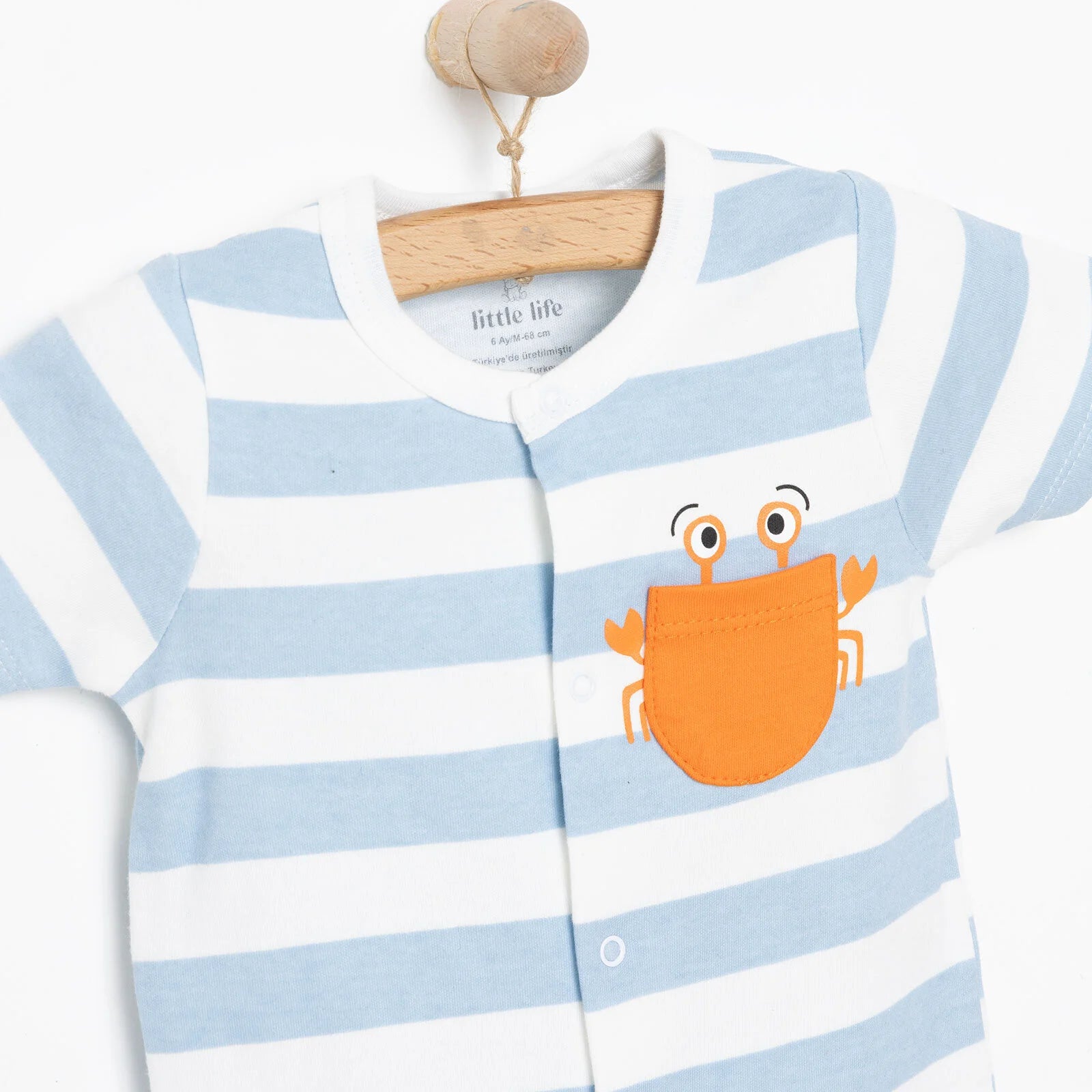 Little Life Newborn Boy Short Jumpsuit - Light Blue - ebebek - Black Friday