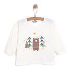 HelloBaby Forest Camp Boy Sweatshirt - Ecru - ebebek - Black Friday