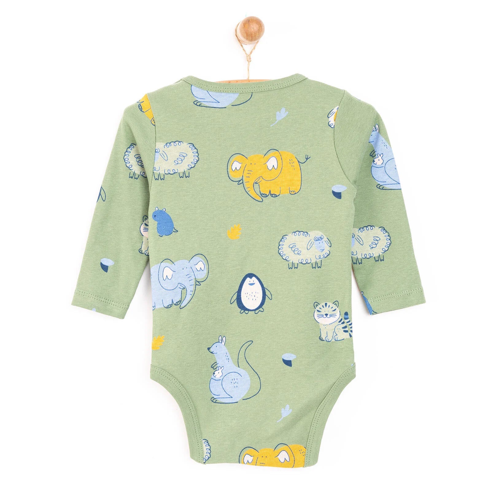 HelloBaby Baby Boy Long Sleeve Body - Green - ebebek - Black Friday