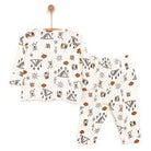 HelloBaby Baby Boy Long Sleeve Pyjamas - Ecru - ebebek - Black Friday