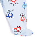 HelloBaby Wrapover Top - Hat - Footed Bottom - Light Blue - ebebek - Black Friday