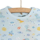 HelloBaby Galaxy Patterned Short Sleeve Bodysuit - Blue - ebebek - Black Friday