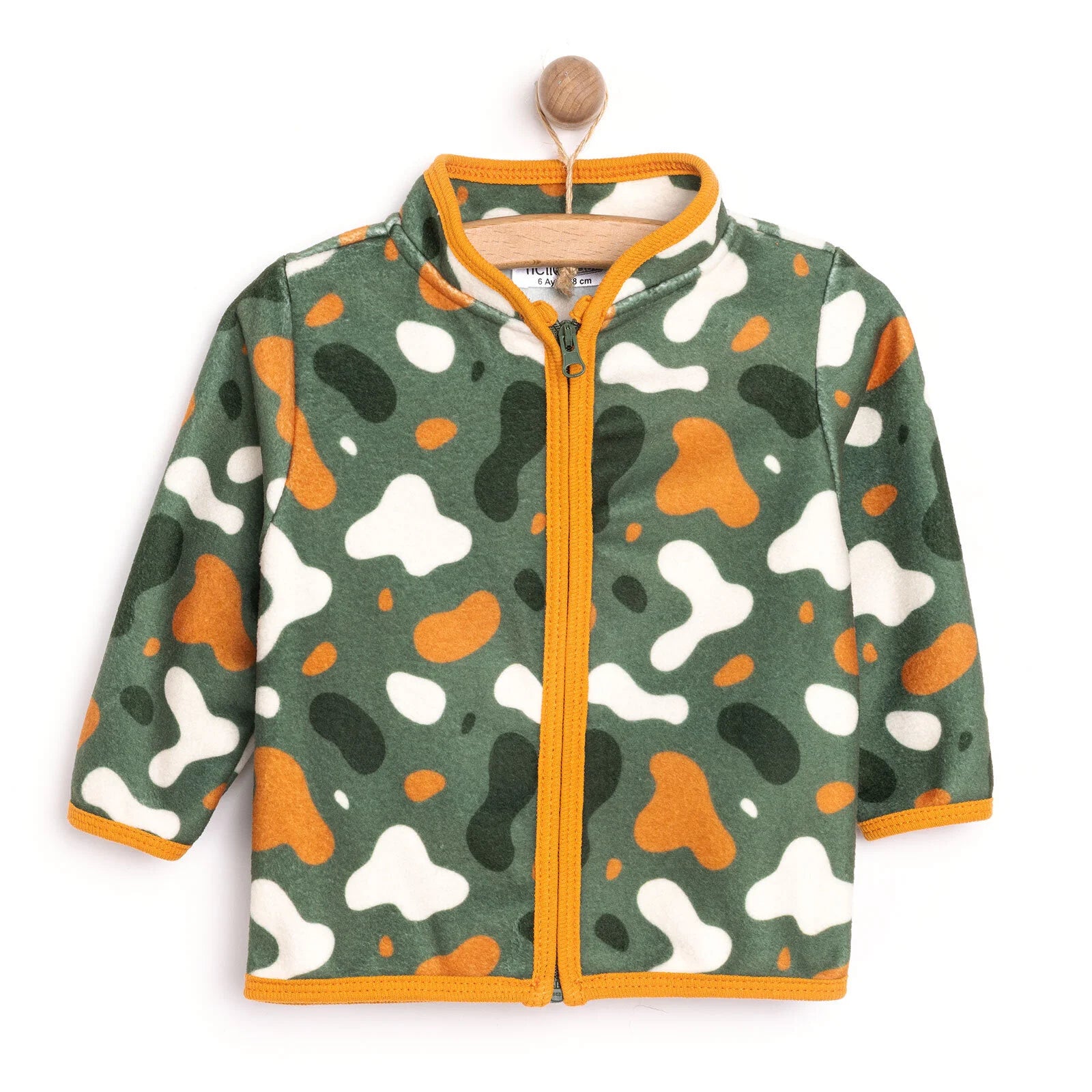 HelloBaby Basic Repeat Printed Fleece Cardigan - Printed - ebebek - Black Friday