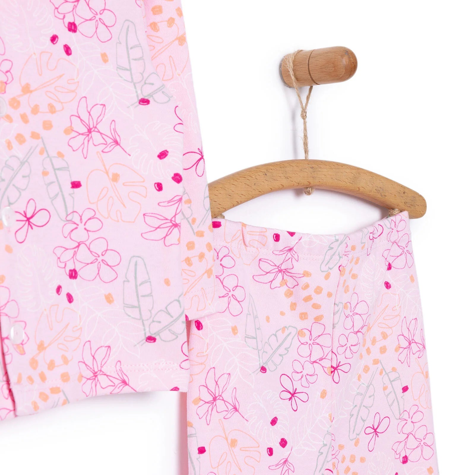 HelloBaby Girl Long Sleeve Pyjamas Set - Dark Pink - ebebek - Black Friday