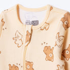 HelloBaby Newborn Footed Jumpsuit - Beige Printed - ebebek - Black Friday