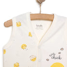 Bebetto Chıck Chıck Unisex Vest - Ecru - ebebek - Black Friday
