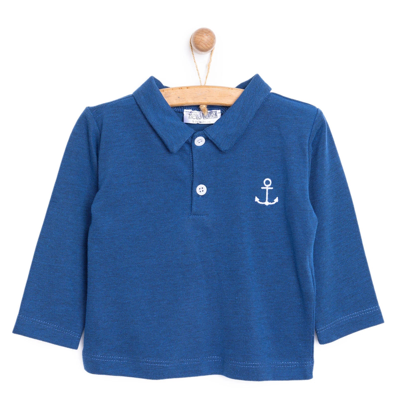 HelloBaby Basic Boy Camisole Long Sleeve T-Shirt - Blue - ebebek - Black Friday