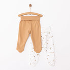 Tiffany Boy 2 Piece Footed Bottom - Brown - ebebek - Black Friday