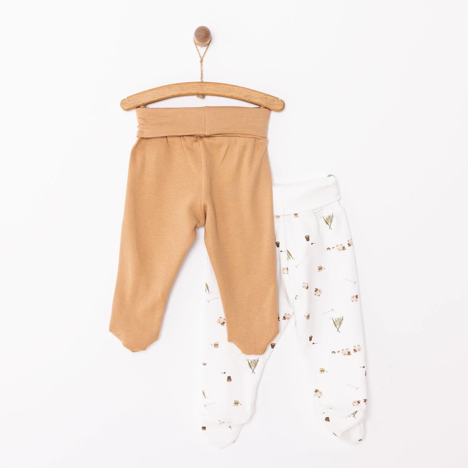 Tiffany Boy 2 Piece Footed Bottom - Brown - ebebek - Black Friday